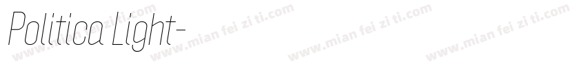 Politica Light字体转换